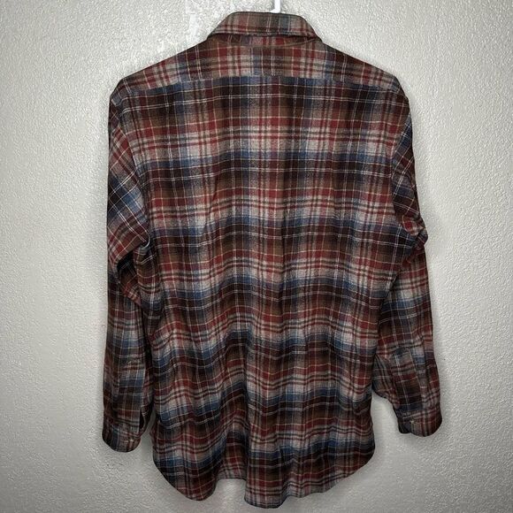 Vtg Pendleton Flannel Button Down Shirt - Picture 3 of 6